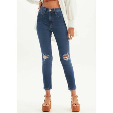 Imagem de Calça Jeans Cigarrete Lança Perfume Super High Feminina-Feminino