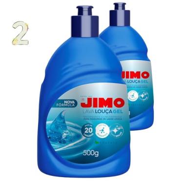 Imagem de KIT JIMO Linha Completa para Lava-Lou�as - Lava Lou�as, Lava M�quinas, Abrilhantador, Pastilhas, Gel, Limpeza Profunda, Brilho Intenso e Prote��o (Lava Lou�as Gel, 2)