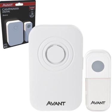 Imagem de Campainha Digital Sem Fio, Tipo Tomada, Avant (Branco)