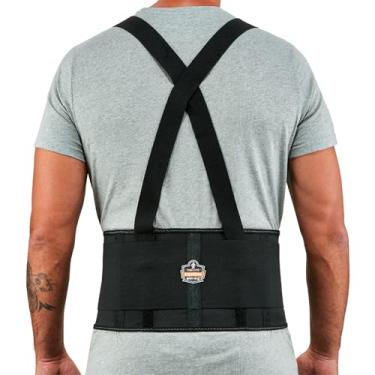 Imagem de Cinto de suporte traseiro Ergodyne ProFlex 1650, elástico de 19 cm, ajustável, tiras removíveis, 1650, Preto, 4XL