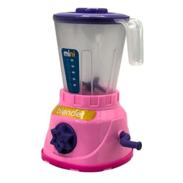 Imagem de Mini Liquidificador Infantil com Copo Removível e Manivela Giratória