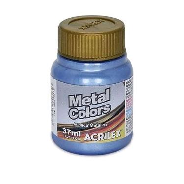 Imagem de Tinta Acrílica Metal Colors Acrilex 37ml Azul Mar - 535