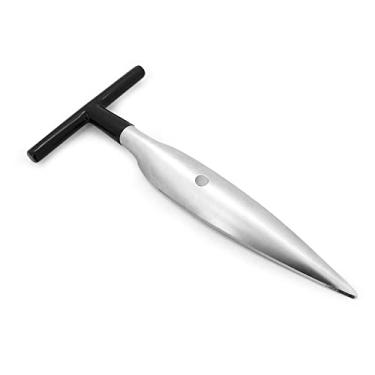 Imagem de Mimo Style Abridor de Coco de Inox 16,5cm. Ideal para Cocos Verdes e Marrons Frescos Descascados. Abre Fácil Seguro e Rápido, Utensílio Prático com Revestimento de Silicone no Topo