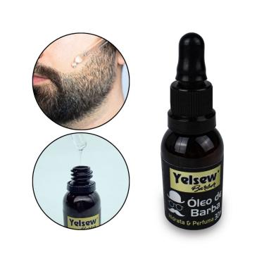 Imagem de Óleo de Barba Perfumado Hidrata Antifrizz Maciez 30ml Yelsew
