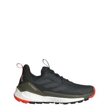 Imagem de adidas Terrex Free Hiker 2.0 Tênis masculino de cano baixo para caminhada, Carbono/cinza/preto, 45