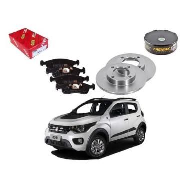 Imagem de Kit Disco Pastilha Freio Dianteiro Mobi Way 1.0 2017 A 2019 - TRW
