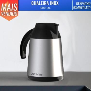Imagem de Garrafa Térmica de Mesa Berlim Inox 600ml Bico Antigota P/ Café Chá - 