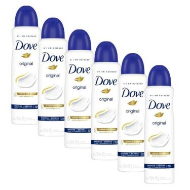 Imagem de Kit 6 Desodorantes Dove Antitranspirante Aerossol Original 150ml