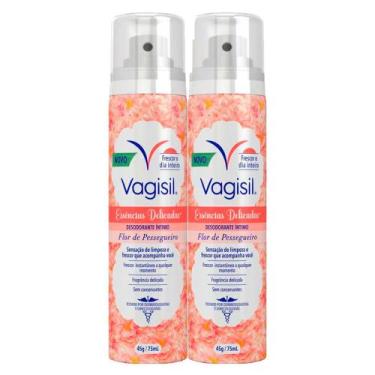 Imagem de Kit 2 Desodorante Íntimo Vagisil Flor de Pessegueiro 75ml