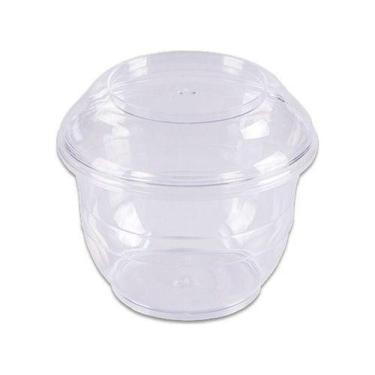 Imagem de Kit 50un Pote Mix Sobremesa 180ml Prafesta Cristal Leve 5pct, Pote Mix