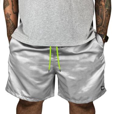 Imagem de Short Praia Masculino Extra Plus Size Elástico Com Cardao - MP Moda Ma