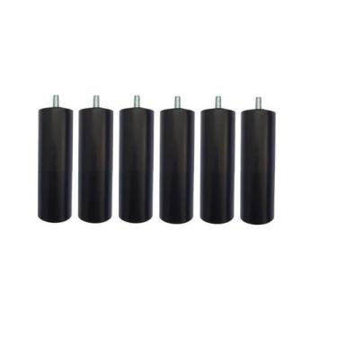 Imagem de Kit 6 Pés Cama Box Solteiro Ou Bipartida Tubo 13 Cm - Zoe & Charis Dec