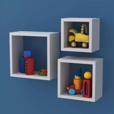 Imagem de Nichos Quadrado Branco Para Decoração Parede Quarto De Bebê - Potter P