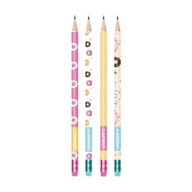 Imagem de Lápis Preto Grafite HB Com Borracha Leo&Leo Estampado Divertido Decora