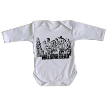 Imagem de body nenê criança roupa bebê manga longa The Walking Dead Serie - Empó