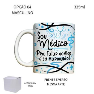 Imagem de Caneca 325ml Flork Medicina Médica Médico - LARANJA E MIMOS