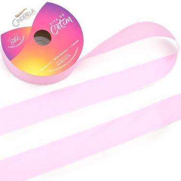 Imagem de Fita de Cetim nº 03 15mm com 50 Metros - Cinderela, 11 - ROSA