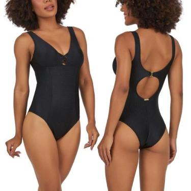 Imagem de Maiô Banho de Mar Alça Fina Sem Bojo Zero Barriga Modela e Reduz Moda 