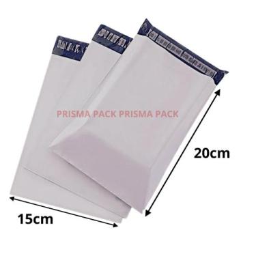 Imagem de Envelope Saco Plástico Para Envio C Lacre Branco 15x20 500 Uni - prism