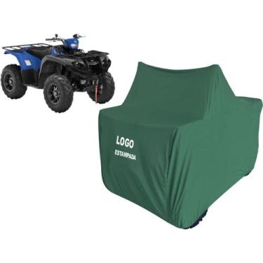 Imagem de Capa Com Elástico Para Quadriciclo Yamaha Kodiak 450 Eps - Mz, Verde