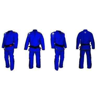 Imagem de Kimono Jiu-Jitsu Trançado TOP Tarântula Adulto Marca Aranha, Azul, A0