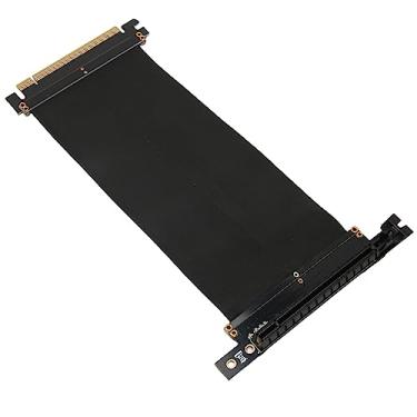 Imagem de Cabo Riser PCIE 3.0, PCI Express x16 128Gbps extensor flexível porta de extensão de cartão adaptador de 90 graus, cabo de extensão GPU compatível com GTX1080 GTX1080Ti RTX2060