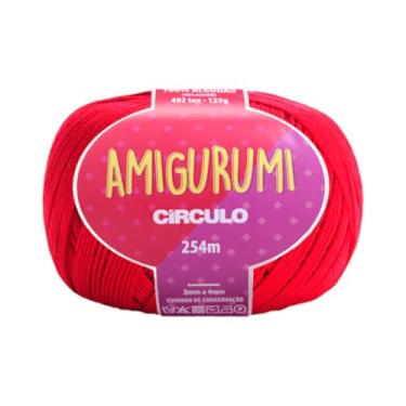 Imagem de Fio Amigurumi Linha Novelo 254m 125g 3528 CARMIM