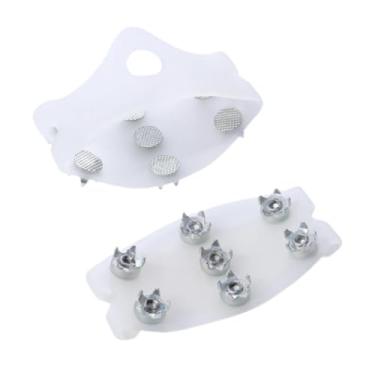 Imagem de Dynwave Grampos de gelo crampons sapato garras antiderrapantes grampos de tração sapatos grampos para pesca no gelo caminhadas caminhadas mulheres homens