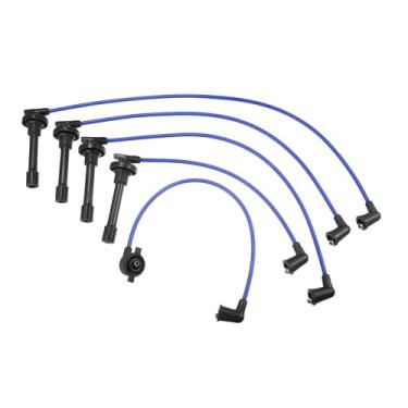 Imagem de A ABSOPRO Cabo de chicote de bobina de ignição para vela de ignição de carro 7 mm Apto para Honda Accord 1990-1994 Prelude 1992-1996 2.2L No.32700PT0000 - Pacote com 5 itens de substituição