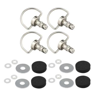 Imagem de REARACE Pinos de teto X3 compatíveis com Can Am X3/ X3 Max 2017-2023 - Conjunto de 4 parafusos de liberação rápida de telhado Kit de substituição OEM #715003815 (prata)