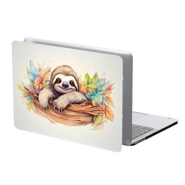 Imagem de COTAIL Compatível com MacBook Air 13,3 13,6 polegadas 2022 2021 2020 2019 capa rígida de plástico, 13,3 Pro (A1706/A1708/A1989/A2159/A2289/A2338), preguiça