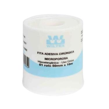 Imagem de Fita Microporosa Cirúrgica Branca 5cm X 10m - Wiltex