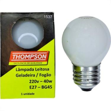Imagem de Lampada Para Geladeira/Fogao/Lustre Thompson 40Wx220V. Leitosa - Kit C