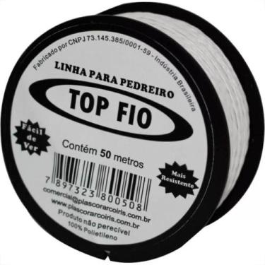Imagem de Linha Para Pedreiro Trancada Top Fio 50M - Kit C/12 Pecas