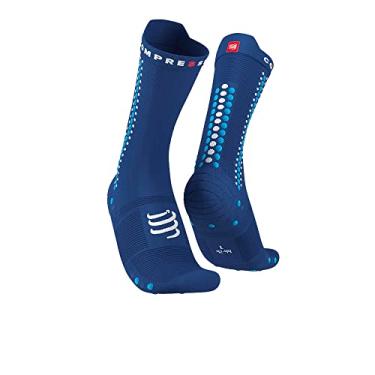 Imagem de Meia de Compressão Bike V4.0 - COMPRESSPORT (T3, Bike azul)