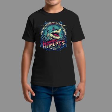 Imagem de Camisetas Infatil Básica Masculina Casual Moda De Rua Gola Redonda Hun