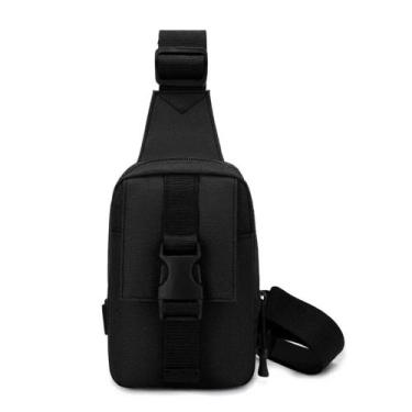 Imagem de Mini Bolsa Lateral Shoulder Bag Transversal Preto - Beg Tática 