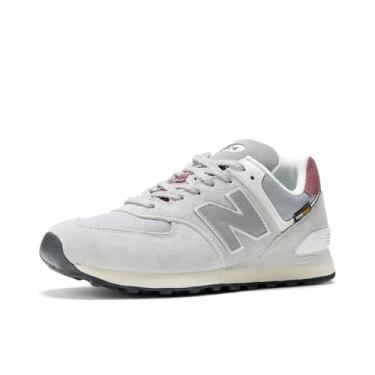 Imagem de New Balance Tênis unissex adulto 574 V2 Konkrete Jungle, Cinza/cinza, 10 Wide Women/8.5 Men