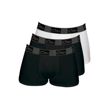 Imagem de Kit com 3 Cuecas Boxer Zorba 717 Colorido, Preto, GG
