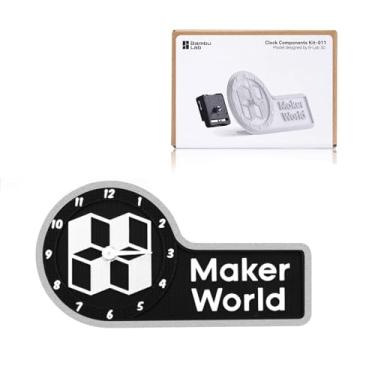 Imagem de SAHVAIM Makerworld MH011 Relógio de impressora 3D, componentes de modelo criativo para Bambu Lab A1/X1/X1C/X1E/P1P/P1S, impressora 3D, peças faça-você-mesmo, kits Makerworld para impressões de bambu