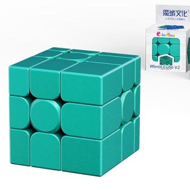 Imagem de CuberShop Moyu Mirror Cube V2 3x3x3 Speed Cube Green, 2025 New Funny Variant of 3x3 Speed Cube, Affordable Moyu Puzzle, Irregular Brain Teasing Magic Cube (Bright Standard)