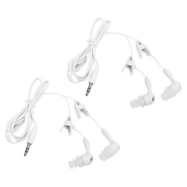 Imagem de Fones de ouvido para natação, IP68 à prova d'água, isolamento de ruído, fones de ouvido à prova d'água, som de qualidade nítida cabo de 1 metro, fones de ouvido vestíveis de 3,5 mm