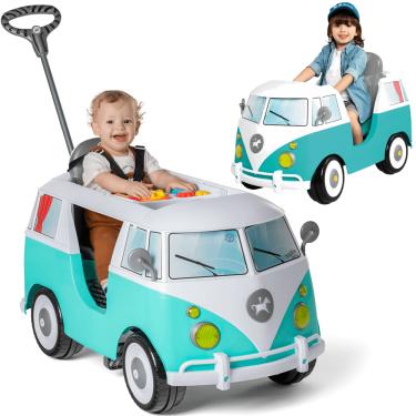Imagem de Carrinho de Passeio e Pedal para Bebe Calesita Kombina Verde