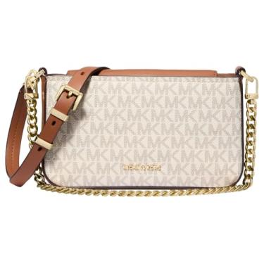 Imagem de Michael Kors Bryant Bolsa transversal conversível pequena, Baunilha/Bolota, One Size
