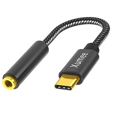 Imagem de Adaptador de fone de ouvido USB C para 3,5 mm - Cabo USB tipo C para conector de áudio AUX DAC de alta resolução compatível com iPhone 15 Pro Max, Samsung Galaxy S24 S23 S22 S21 FE Ultra S20+ Plus