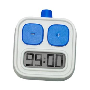 Imagem de Fenteer Gerenciamento de tempo de tempo de cronômetro para crianças, gerenciamento de tempo sem alarme de alarme máximo de 99 minutos e 50 segundos Timer, Azul
