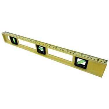 Imagem de Nível De Mão Nivelador Profissional Amarelo Em Resina Régua de 50cm Co