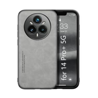 Imagem de Kepuch Silklike Capa para Realme 14 Pro+ 5G - Case Placa de Metal Embutida - Cinza