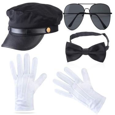 Imagem de Conjunto de fantasias Beefunny Chauffeur Limo Taxi Driver Hat Luvas
