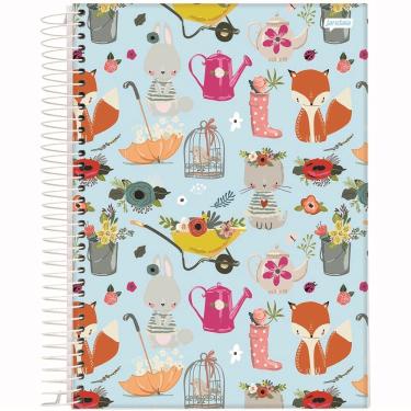 Imagem de Jandaia Caderno Universitário Sweetness 10 Matérias 160 Folhas Capa Dura Espiral Estampa Raposa